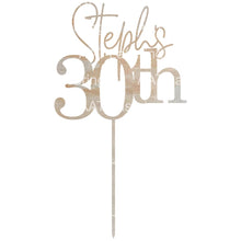 Load image into Gallery viewer, 30th Cake Topper - Personalised
