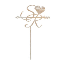 Load image into Gallery viewer, Initials Wedding Cake Topper - Personalised