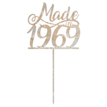 Load image into Gallery viewer, Made in YEAR Cake Topper - Personalised