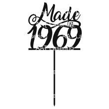 Load image into Gallery viewer, Made in YEAR Cake Topper - Personalised