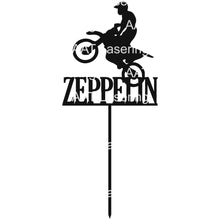Load image into Gallery viewer, Motorbike Cake Topper - Personalised