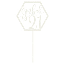 Load image into Gallery viewer, Hex NAME is 21 Cake Topper - Personalised