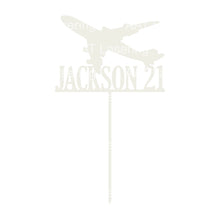 Load image into Gallery viewer, Aeroplane Cake Topper - Personalised