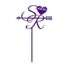 Load image into Gallery viewer, Initials Wedding Cake Topper - Personalised