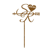 Load image into Gallery viewer, Initials Wedding Cake Topper - Personalised