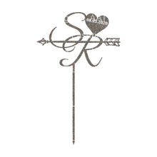 Load image into Gallery viewer, Initials Wedding Cake Topper - Personalised