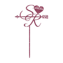 Load image into Gallery viewer, Initials Wedding Cake Topper - Personalised