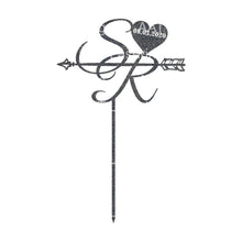 Load image into Gallery viewer, Initials Wedding Cake Topper - Personalised