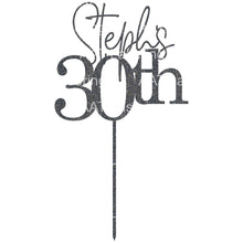 Load image into Gallery viewer, 30th Cake Topper - Personalised