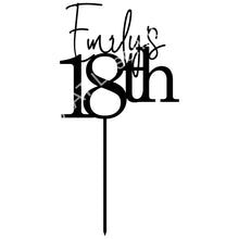 Load image into Gallery viewer, 18th Cake Topper - Personalised