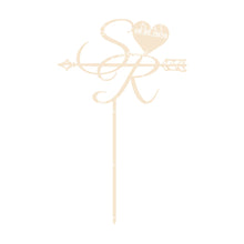 Load image into Gallery viewer, Initials Wedding Cake Topper - Personalised