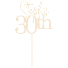 Load image into Gallery viewer, 30th Cake Topper - Personalised
