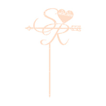 Load image into Gallery viewer, Initials Wedding Cake Topper - Personalised