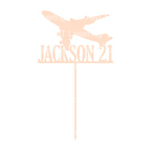 Load image into Gallery viewer, Aeroplane Cake Topper - Personalised