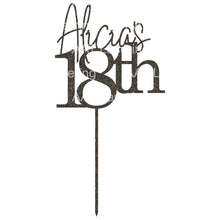 Load image into Gallery viewer, 18th Cake Topper - Personalised