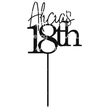 Load image into Gallery viewer, 18th Cake Topper - Personalised