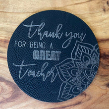 Load image into Gallery viewer, Teacher Coaster - Thank you