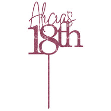 Load image into Gallery viewer, 18th Cake Topper - Personalised