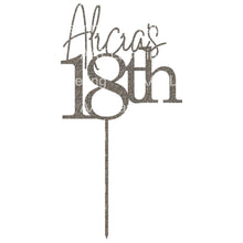 Load image into Gallery viewer, 18th Cake Topper - Personalised