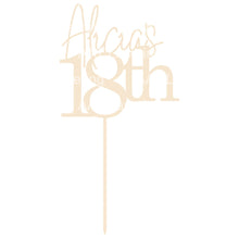 Load image into Gallery viewer, 18th Cake Topper - Personalised