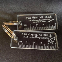 Load image into Gallery viewer, Teacher's Ruler Keyring