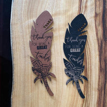 Load image into Gallery viewer, Feather Bookmark - Teacher