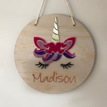 Load image into Gallery viewer, Unicorn Name Sign