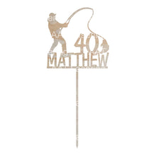Load image into Gallery viewer, Fishing Cake Topper - Personalised