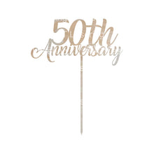 Load image into Gallery viewer, 50th Anniversary Cake Topper