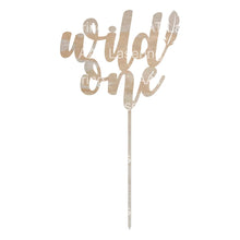 Load image into Gallery viewer, wild one - Feather Cake Topper