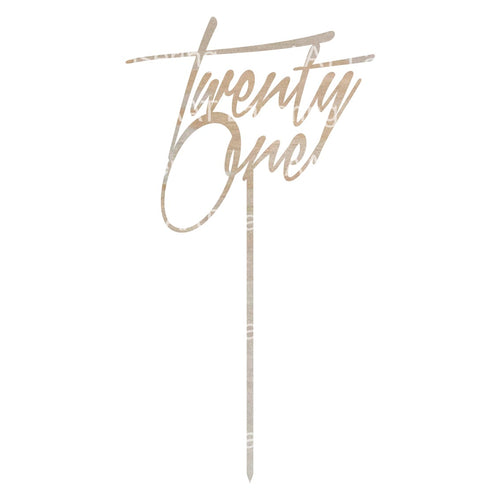 Twenty One Cake Topper