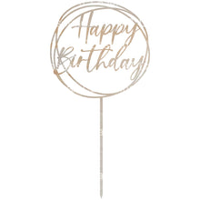 Load image into Gallery viewer, Happy Birthday - Circles Cake Topper