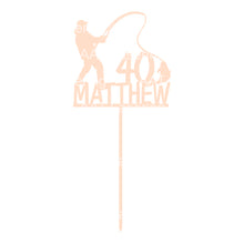 Load image into Gallery viewer, Fishing Cake Topper - Personalised