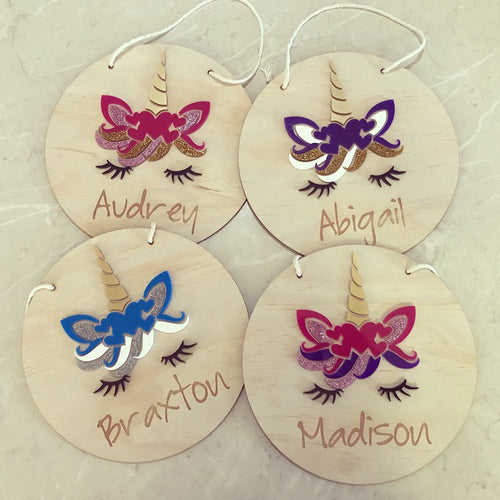 Unicorn Name Sign